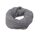 Cachecol Feminino de Tricô em Lã com Duas Voltas