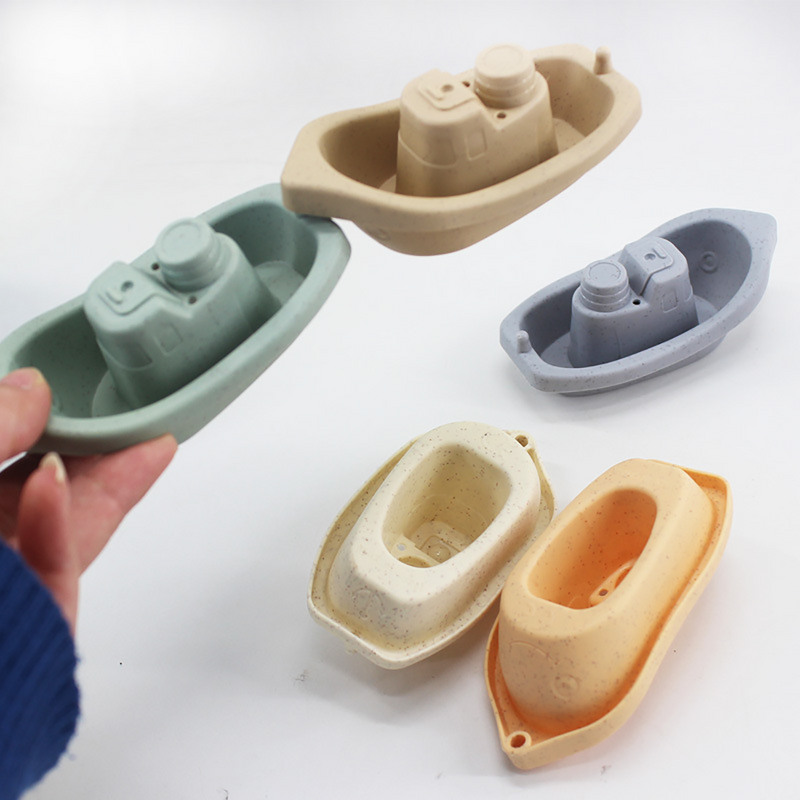 Brinquedo de Banho Infantil Barquinhos Empilháveis – Kit 5 Peças Educativo para Água