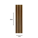 Kit 20 Painéis de Revestimento Ripado Decorativo em MDF – 45x11cm para Parede