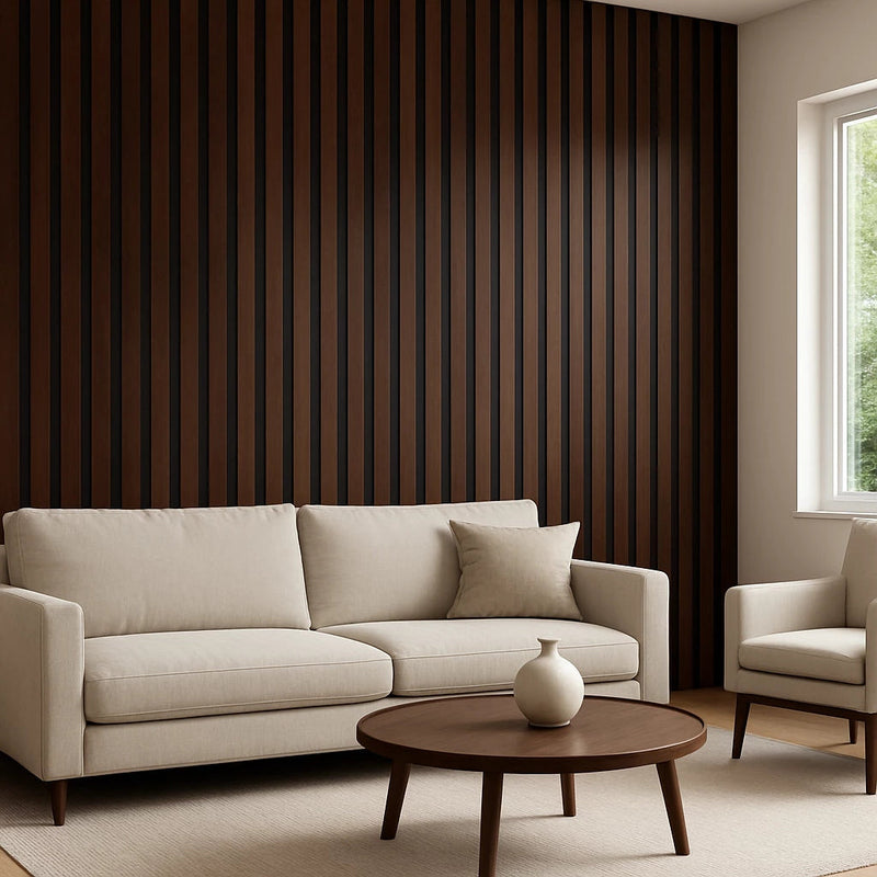 Kit 20 Painéis de Revestimento Ripado Decorativo em MDF – 45x11cm para Parede