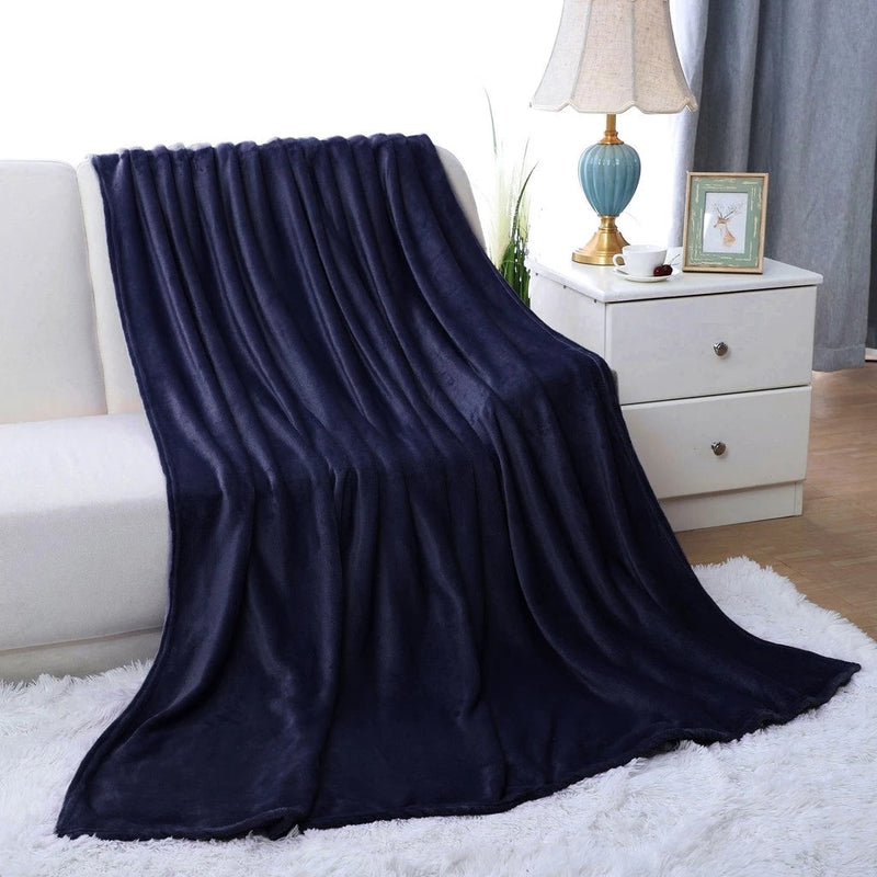 Kit com 4 Mantas Casal Microfibra Aveludada para Inverno