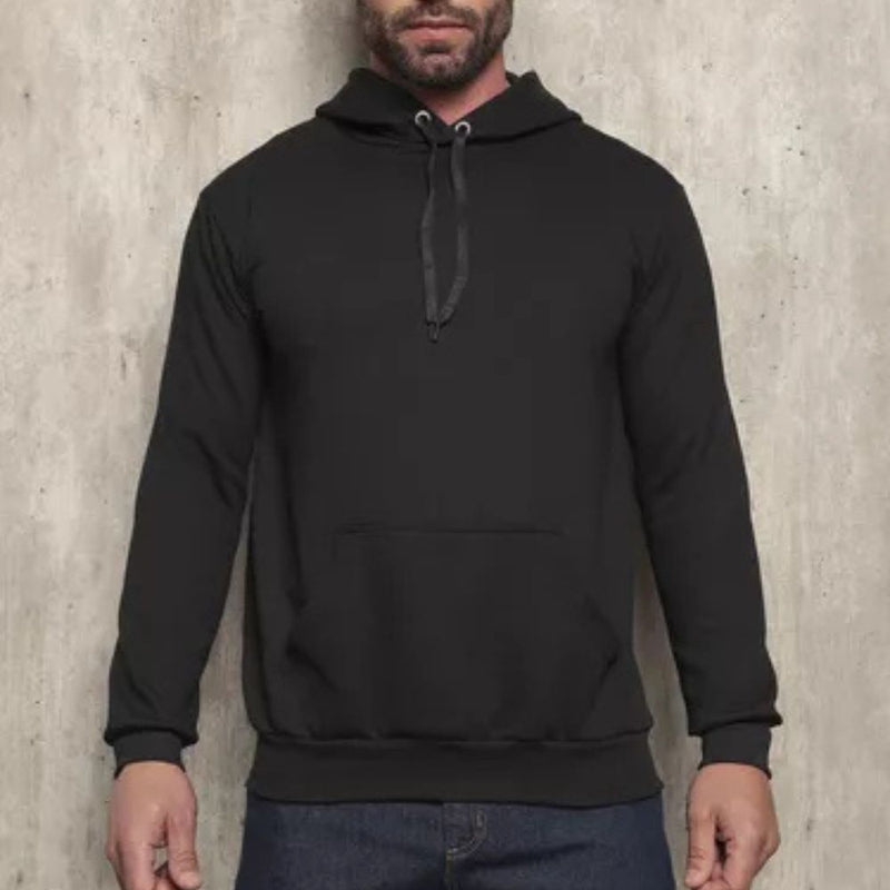 Moletom Unissex Flanelado Canguru com Capuz de Algodão