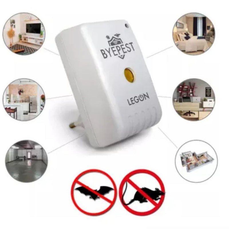Repelente Eletrônico para Ratos e Morcegos Byepest 200m²