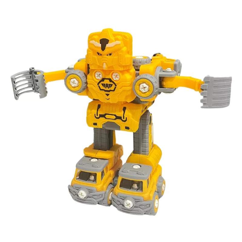 Robô Carrinho Brinquedo 5 em 1 Construbots – Monta e Desmonta Educativo Infantil com Ferramentas Criativas